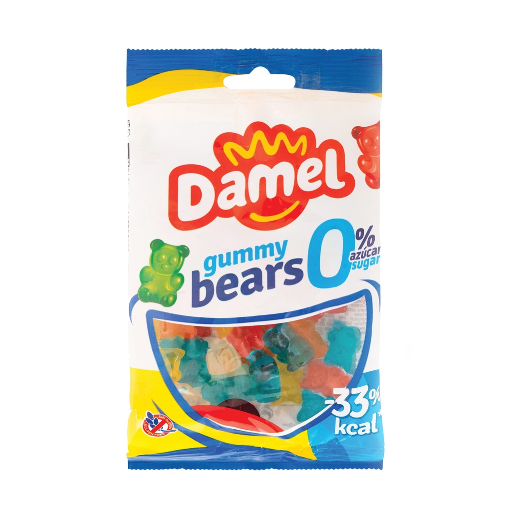 Жуйки Damel 90г без цукру Gummy Bears 18шт/ящ 