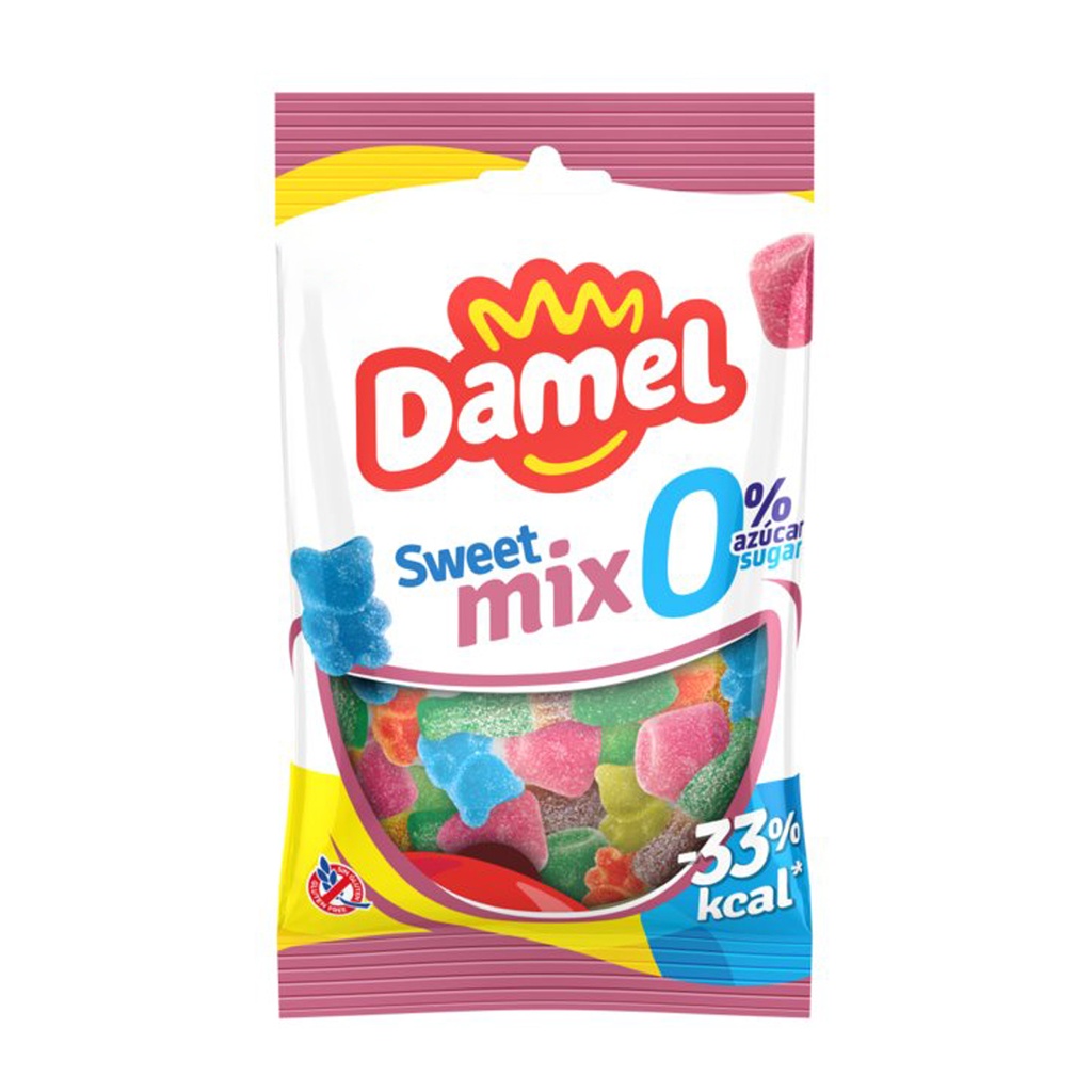 Жуйки Damel 90г без цукру sweet mix солодкий мікс 18шт/ящ