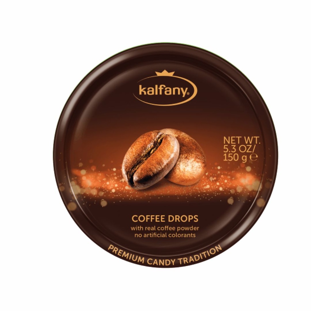 Льодяники Kalfany Coffee Candies кава 150г, 10 шт/ящ