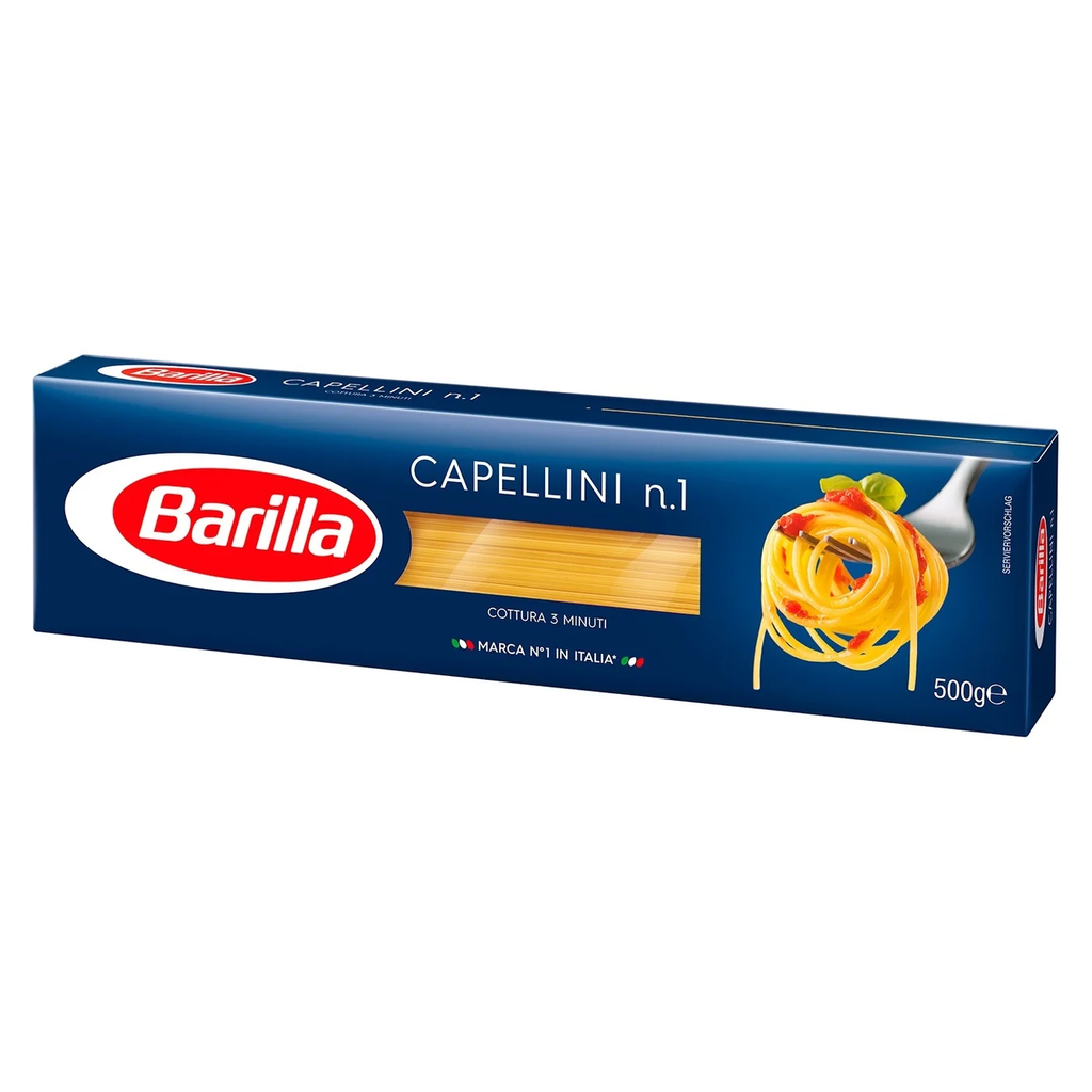 Макарони BARILLA 1 CAPELLINI, 500г, 24 шт/ящ