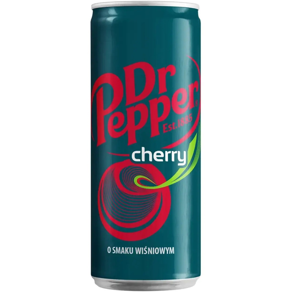 Напій газований Dr Pepper cherry 0.330мл, 24шт/ящ