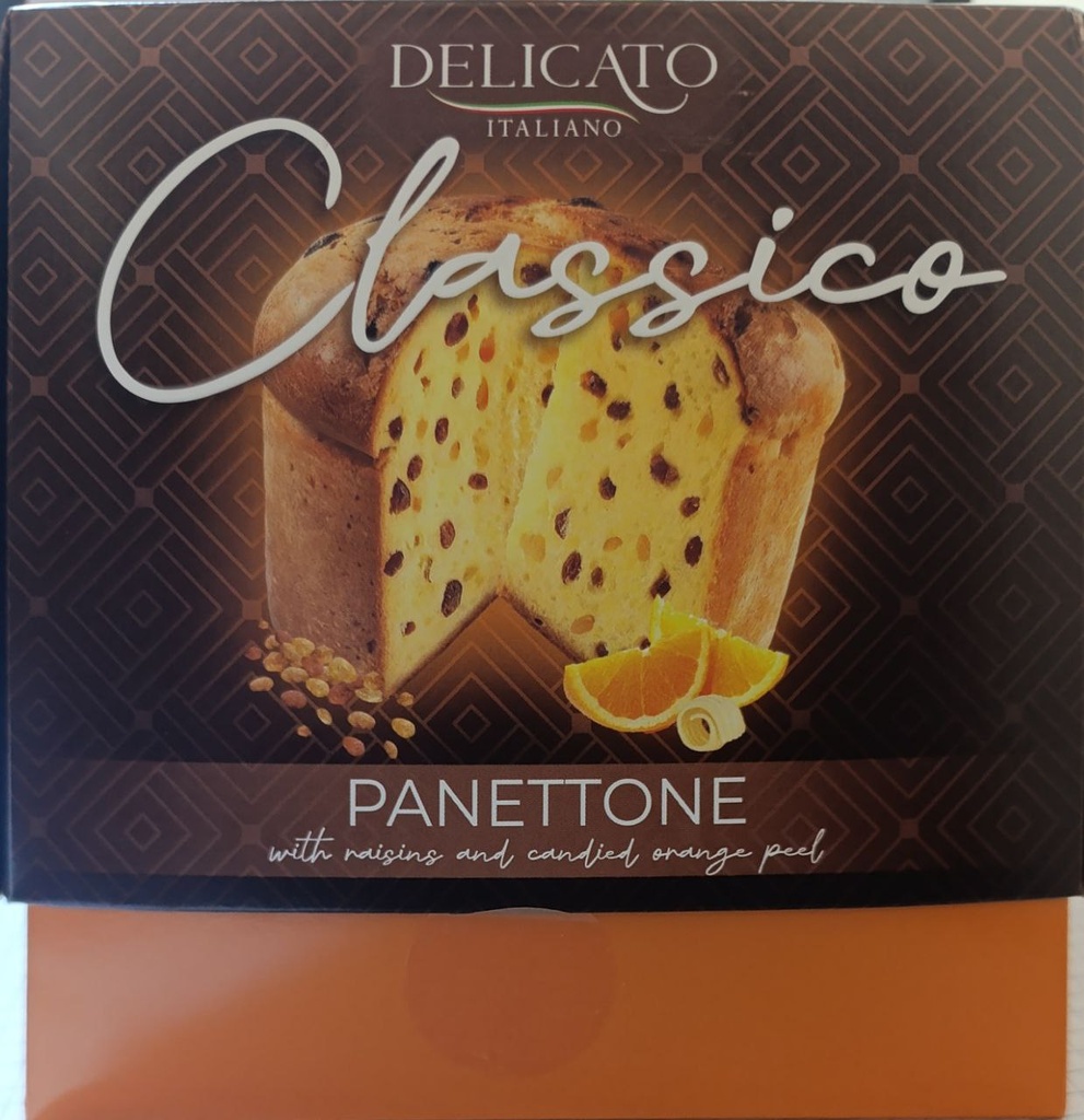 Паска Delicato традиційна з цукатами та родзинками, 500г, 15шт/ящ, шт
