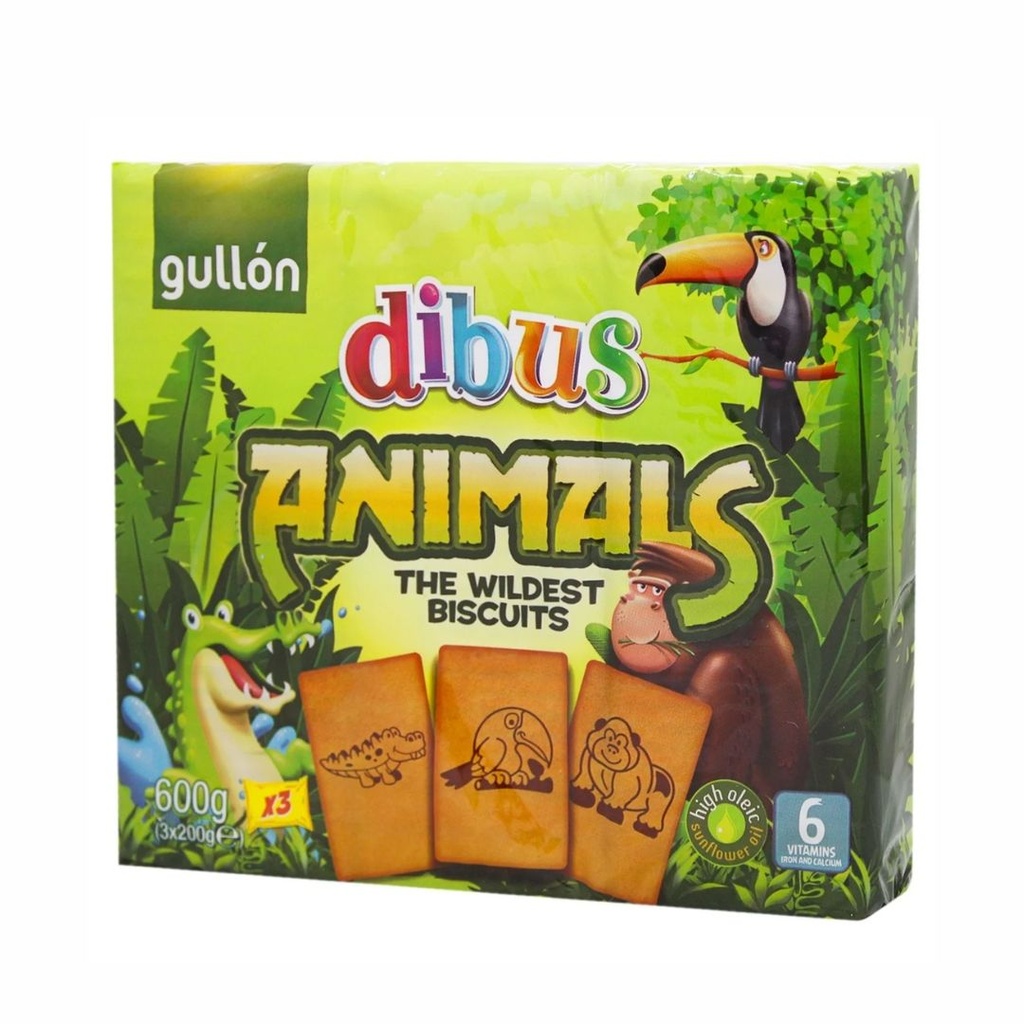 Печиво GULLON HOOKIES Animals, 600г, 14шт/ящ