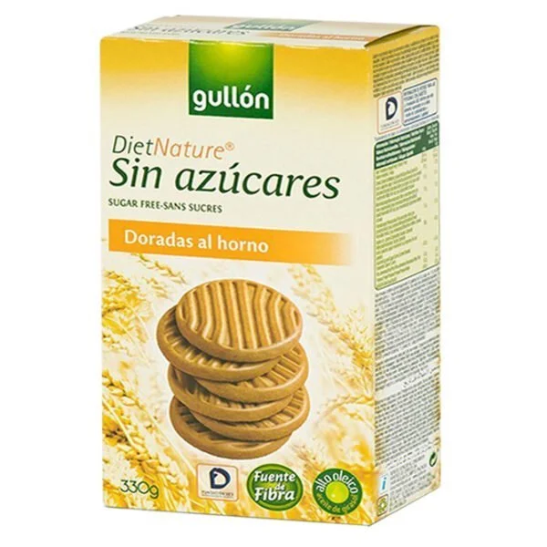 Печиво GULLON без цукру Diet Nature Doradas, 330г, 15шт/ящ