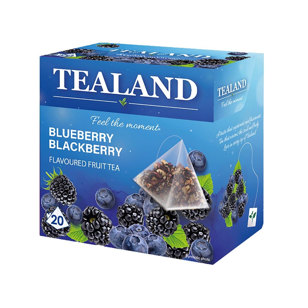 Чай фруктовий TEALAND BALCKBERRY-BLUEBERRY ожина-чорниця в пірамідках 10 шт/ящ