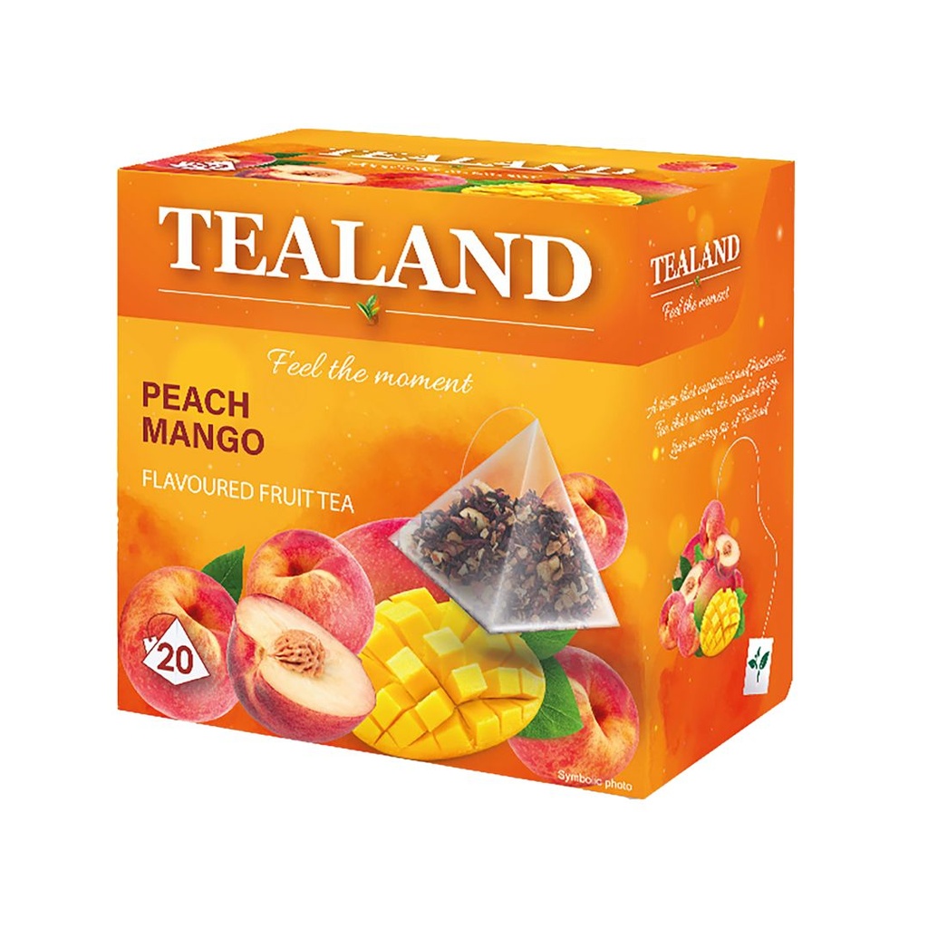 Чай фруктовий TEALAND MANGO-PEACH манго-персик в пірамідках 10 шт/ящ