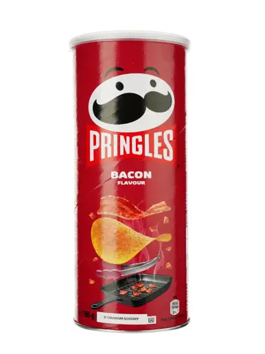 Чіпси Pringles Bacon 165г 19шт/ящ