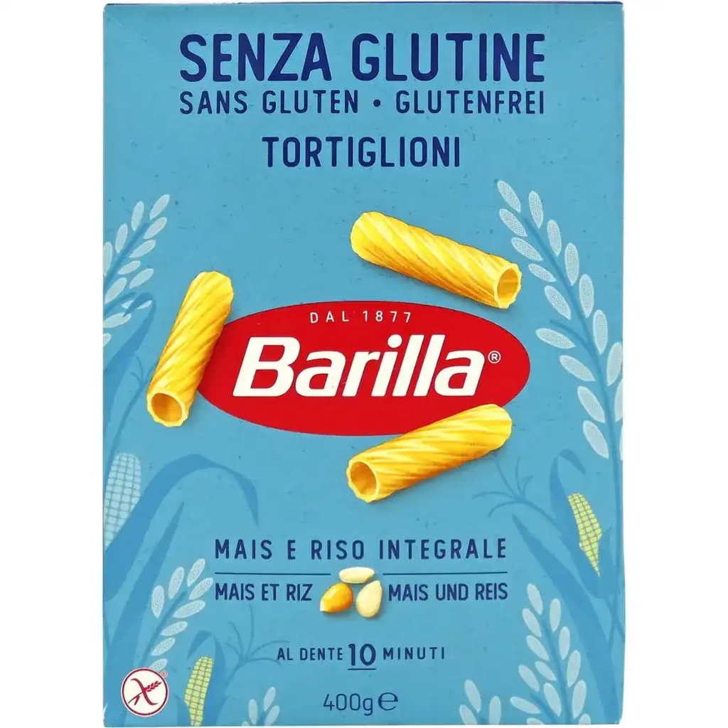 Макарони Barilla Tortiglioni без глютену 400г, 14шт/ящ