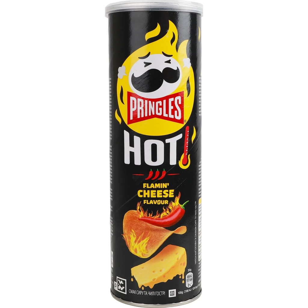 Pringles Flame hot cheese chilli 165г 19шт/ящ