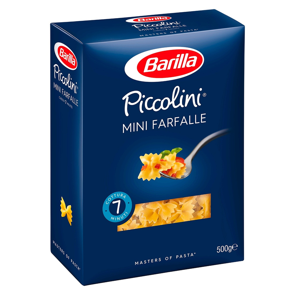 Макарони BARILLA Piccolini MINI FARFALLE, 500г, 12 шт/ящ