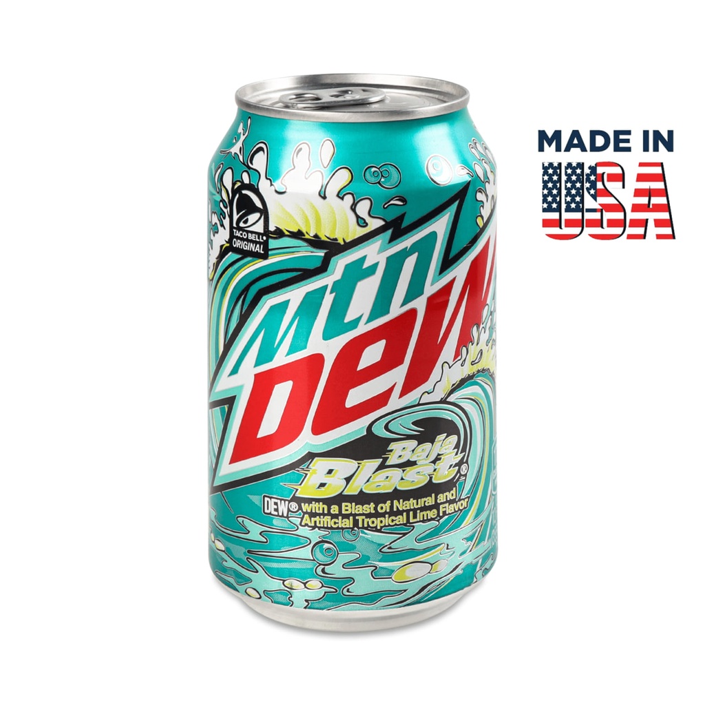 Напій газований Mountain Dew Baja Blast 355ml 12шт/ящ