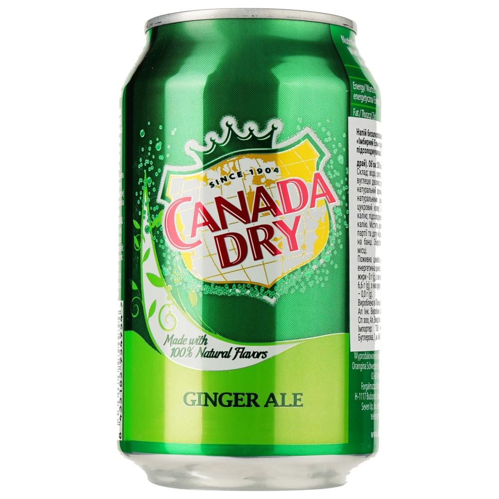 Напій газований Canada Dry 0.33ml 24шт/ящ