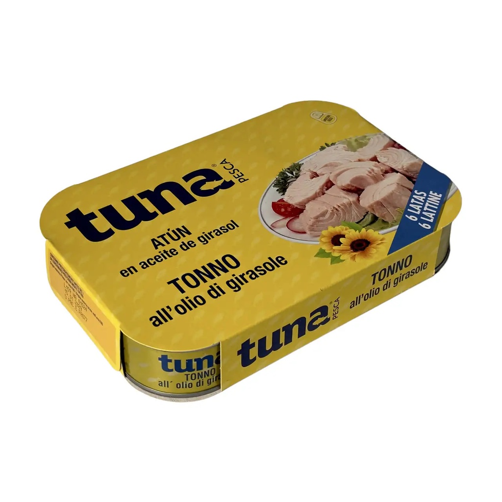 Тунець в оливковій олії "TUNA pesca" 70g/52g, 6шт/ящ