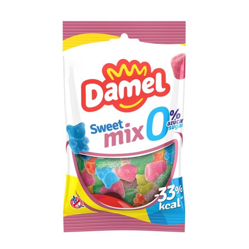 Жуйки Damel 90г без цукру sweet mix солодкий мікс 18шт/ящ