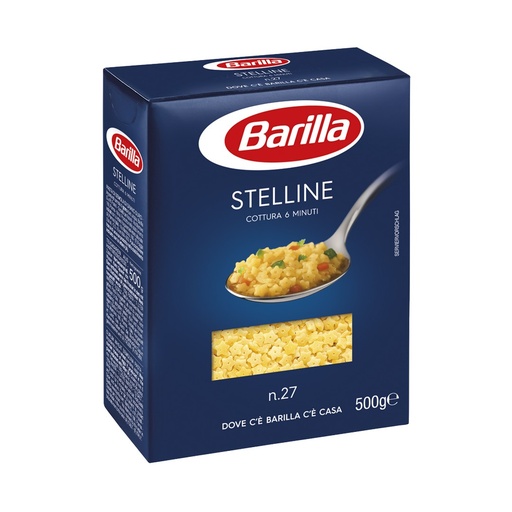 Макарони BARILLA 27 STELLINE зірочки, 500г, 16шт/ящ 