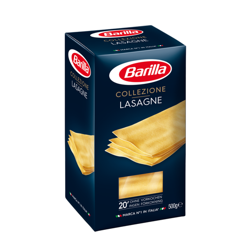 Макарони BARILLA LASAGNE без яйця, 500г, 15 шт/ящ