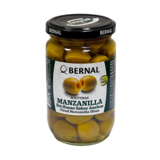 Оливки Bernal Manzanilla з кісточкою 300 г,(суха вага 180 г) 12 шт/ящ, шт