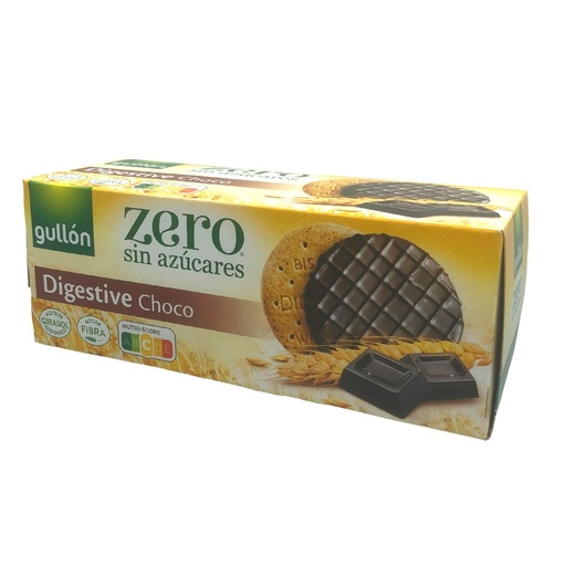 Печиво GULLON без цукру ZERO Digestive Choco, 270г, 15шт/ящ