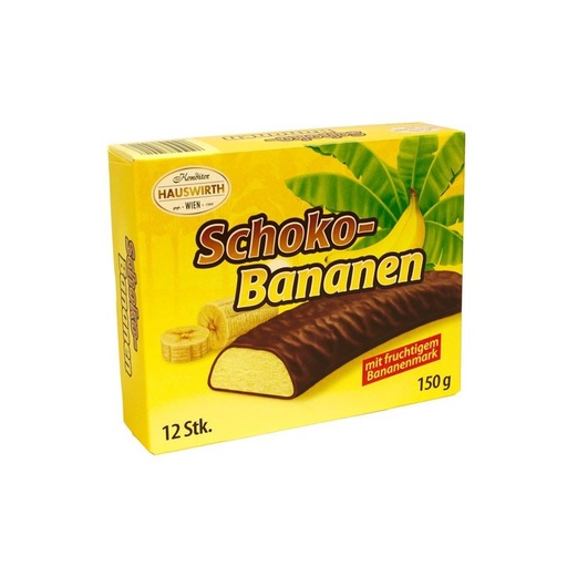 Суфле в шоколаді Hauswirth Schoko-Banane, банан 150г. 24шт/ящ