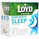 Чай трав'яний LOYD GOOD NIGHT SLEEP, 24г (20 пірамідок), 10шт/уп