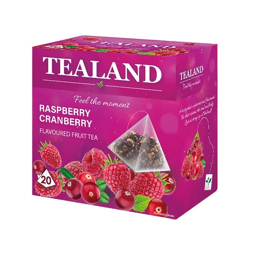 Чай фруктовий TEALAND RASPBER & CRANBERRY малин-журавлина в пірамідках 10 шт/ящ