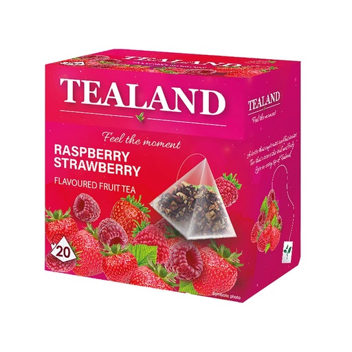 Чай фруктовий TEALAND RASPBER & STRAWBER малин-полун в пірамідках 10 шт/ящ