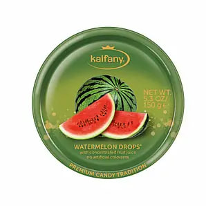 Льодяники Kalfany Watermelon кавун 150г, 10 шт/ящ