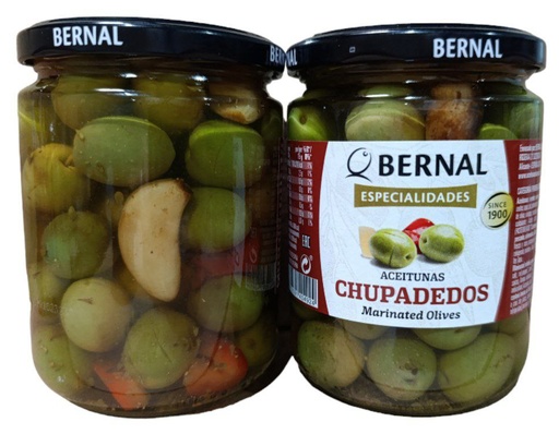 Оливки Bernal Chupadedos Пальчики 436 г,(суха вага 250 г) 12 шт/ящ