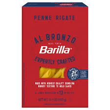 Макарони BARILLA al BRONZO Penne Rigate, 400г  14шт/ящ