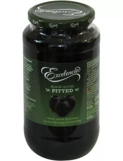 Оливки Excelencia чорні б/к 935г 6шт/ящ
