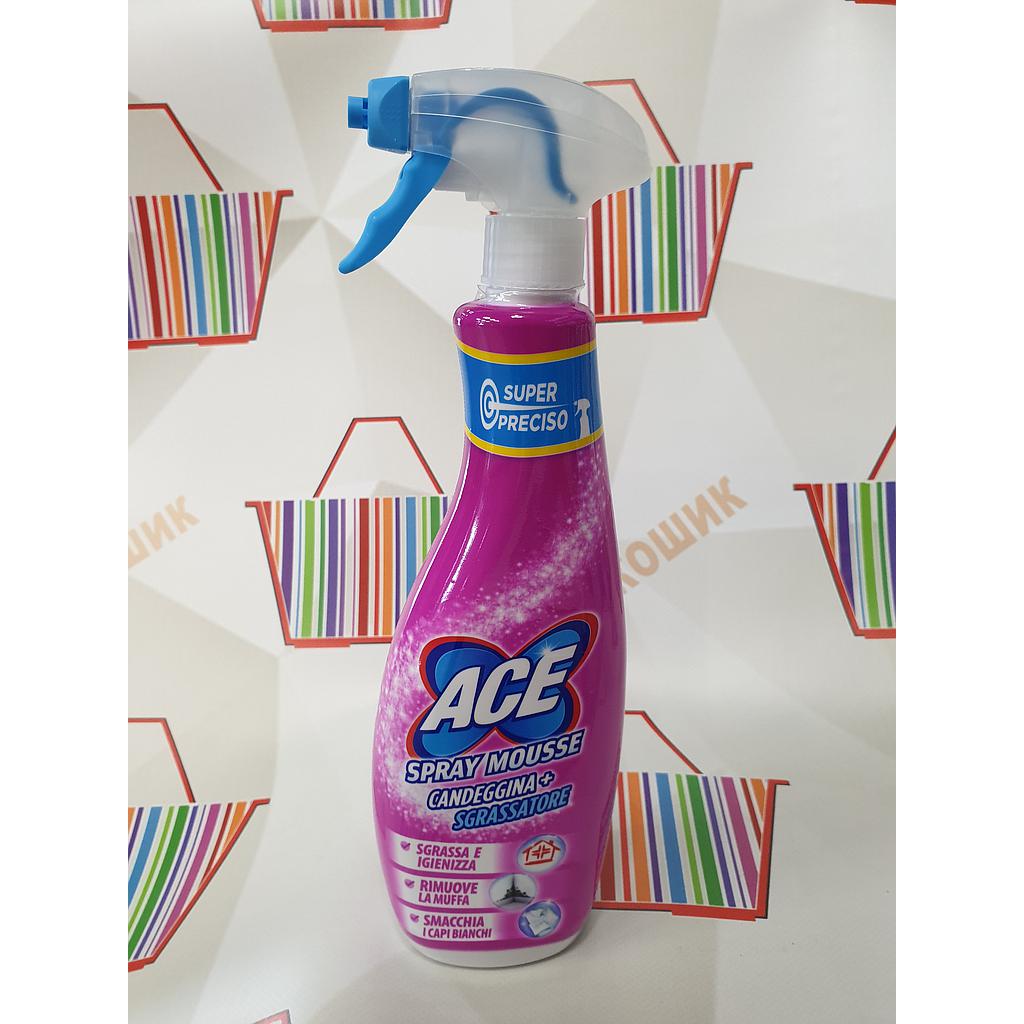 Candeggina+Sgrassatore ACE Spray Mousse 650 ml