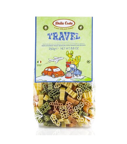 Макарони DALLA COSTA Travel Pasta з томатом і шпинатом 250г 12шт/ящ